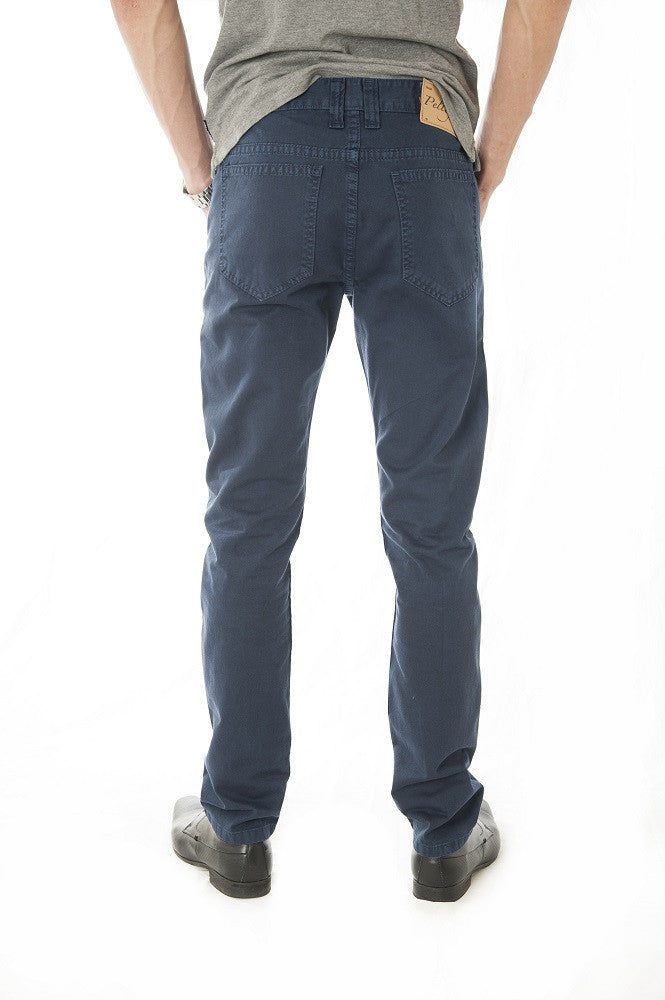 Pantalon Jeans Slim Fit Azul Marino Cod: 103-501